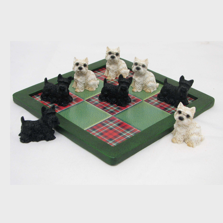 Mini juegos de ajedrez de animales hechos a mano con regalo único para niños de poliresina para amantes de los coches de mascotas