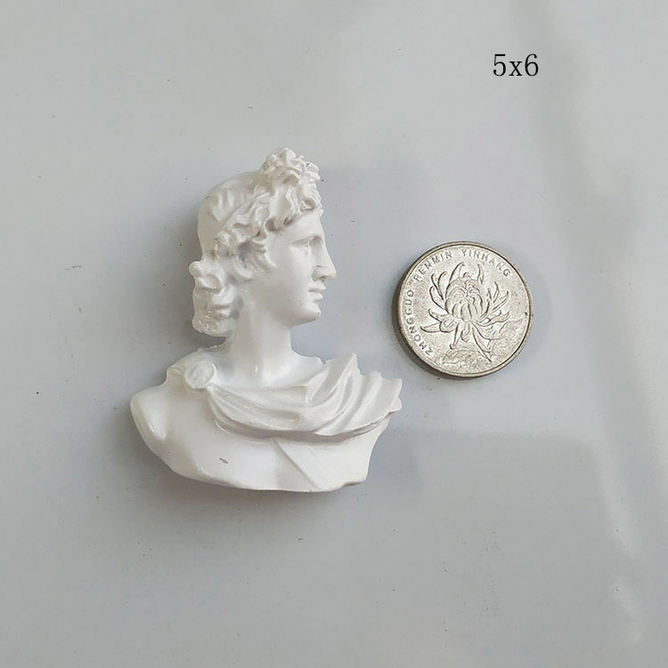 Personalidad decorativa antigua Grecia escultura 3D retrato tablero pegatinas nota titular mensaje pegatina imanes de nevera
